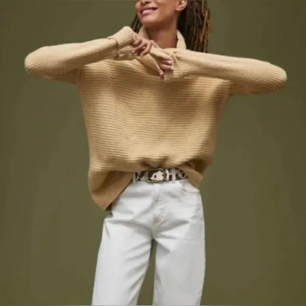 Anthropologie Pilcro Oversized Cowl Neck Chunky Super Soft Cozy Sweater Small